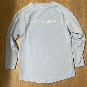 Mens alphalete baby blue long sleeve size medium